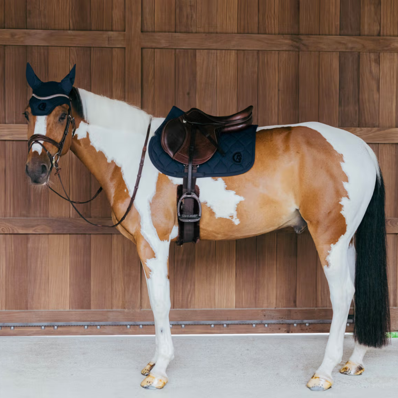 Kentucky Wave 3D Logo Show Jumping Saddlepad Full - Navy-3