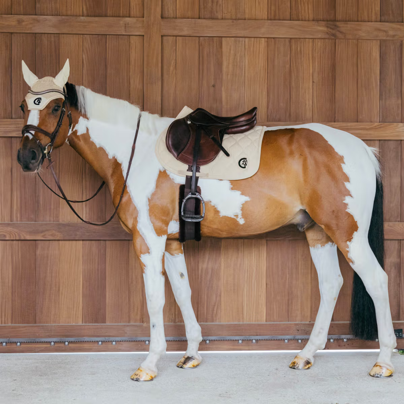 Kentucky Wave 3D Logo Show Jumping Saddlepad Full - Beige-3