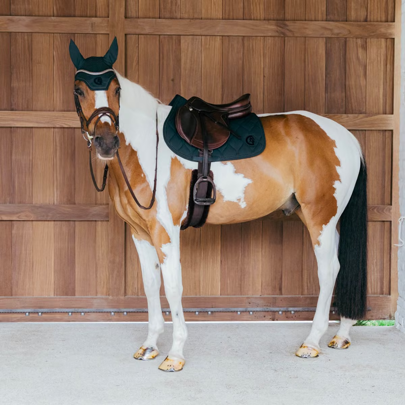 Kentucky Wave 3D Logo Show Jumping Saddlepad Full - Pine Green-3