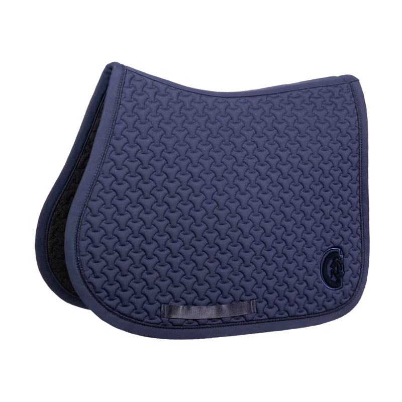 Kentucky Plaited 3D Logo Show Jumping Saddlepad Full - Navy-3