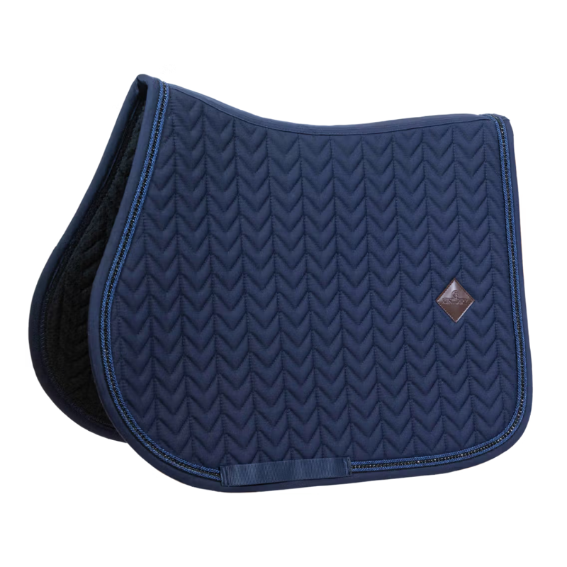 Kentucky Show Jumping Saddlepad with Metal Chain Full - Navy-3