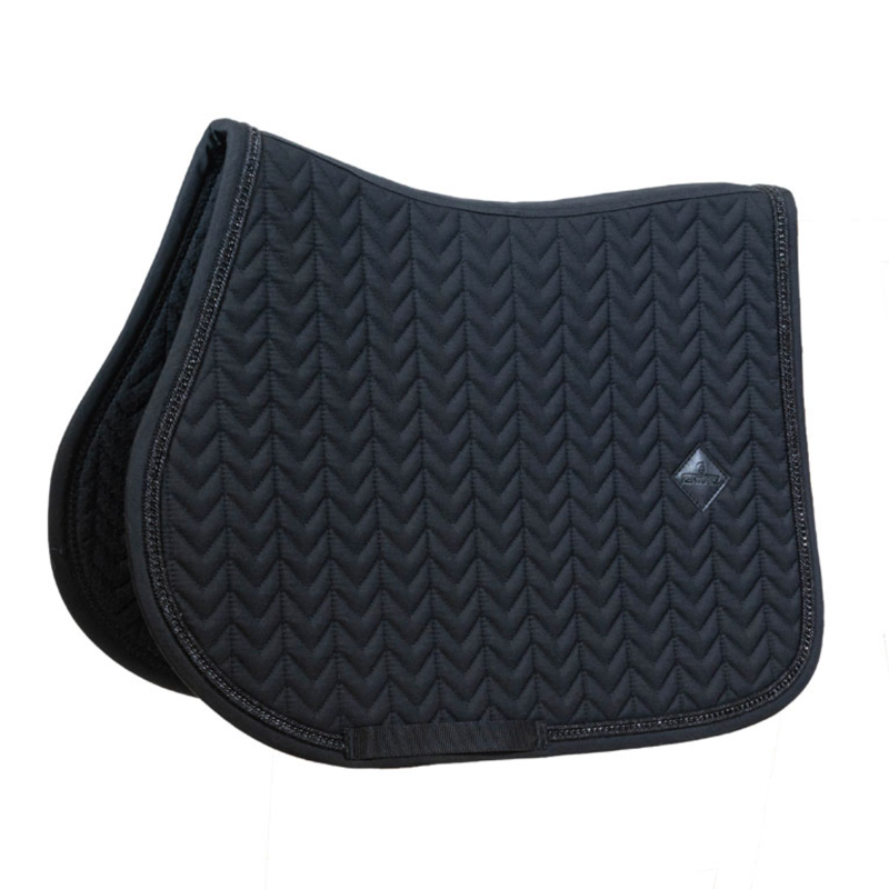 Kentucky Show Jumping Saddlepad with Metal Chain Full - Black-5