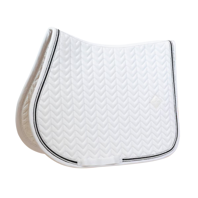 Kentucky Show Jumping Saddlepad with Metal Chain Full - White-3