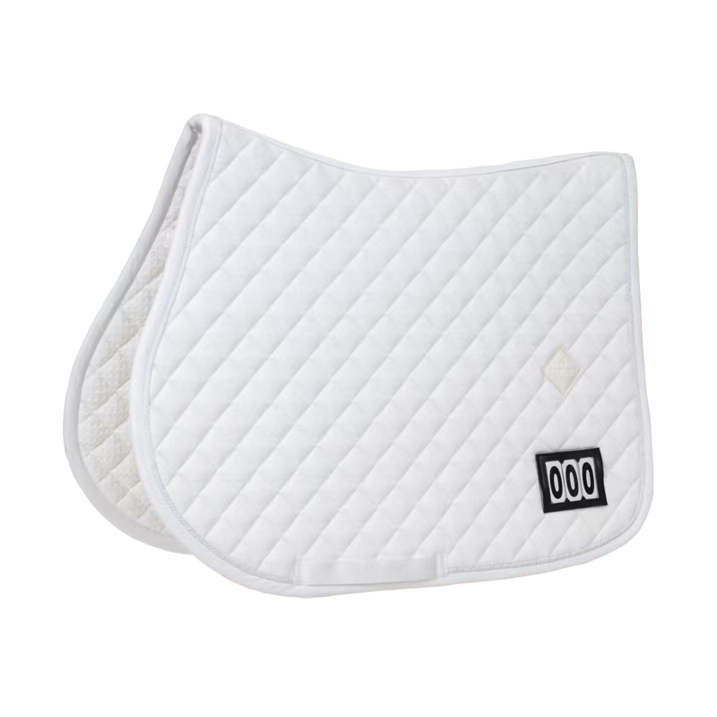 Kentucky Diamond 2 Number Competition Show Jumping Saddlepad Full - White-3