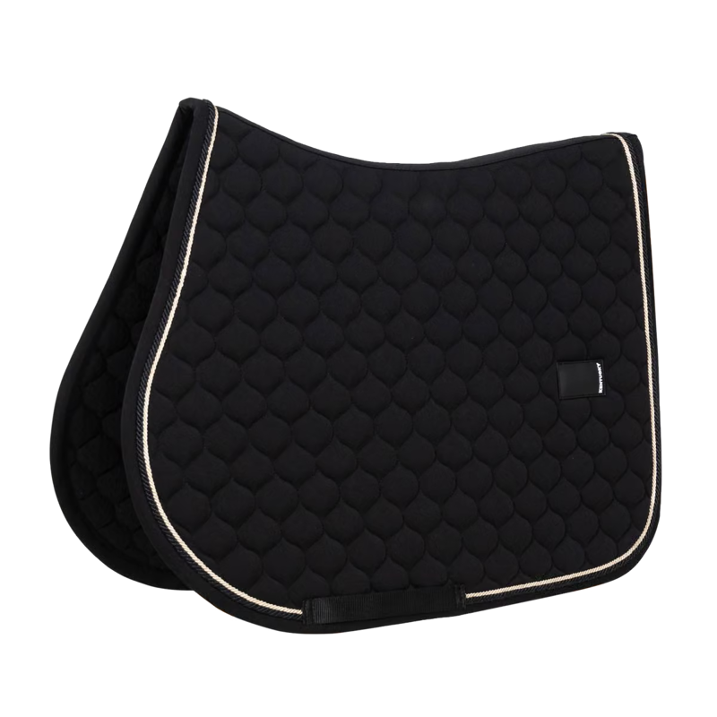 Kentucky Onion Quilt Rubber Logo Jumping Saddlepad Full - Black-3