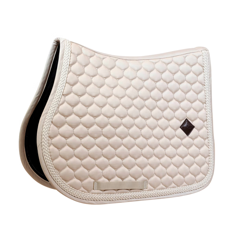 Kentucky Show Jumping Saddlepad with Plaited Cord Full - Beige-3