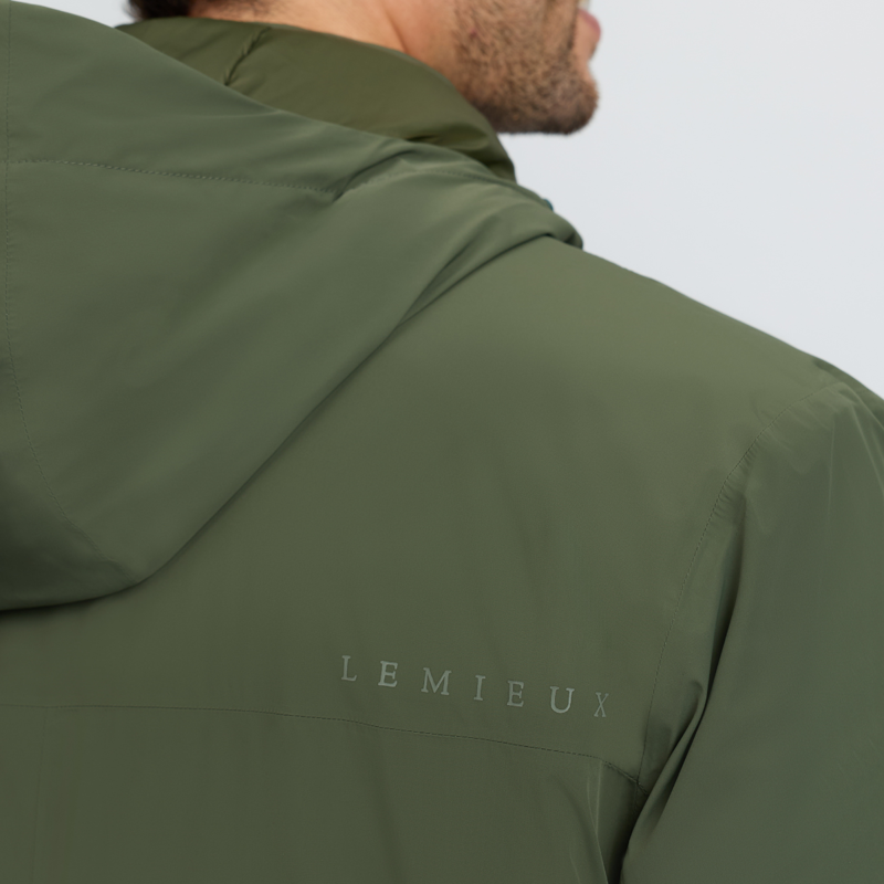 LeMieux Men's Waterproof Anorak - Olive-4
