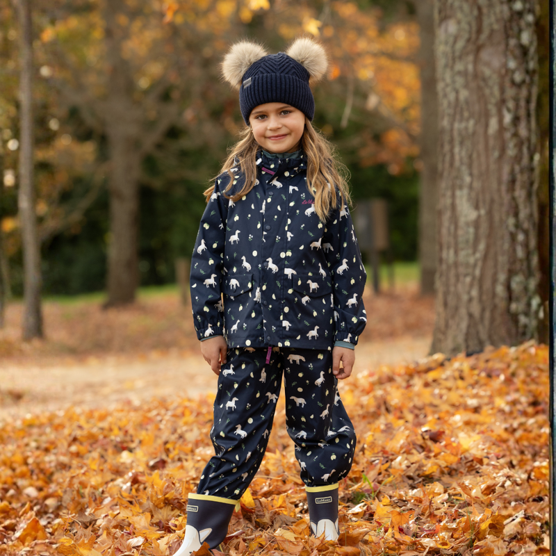 LeMieux Mini Pippin Splash Dungarees - Navy-5