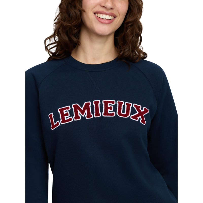 LeMieux Vida Varsity Crew Sweat - Navy-2