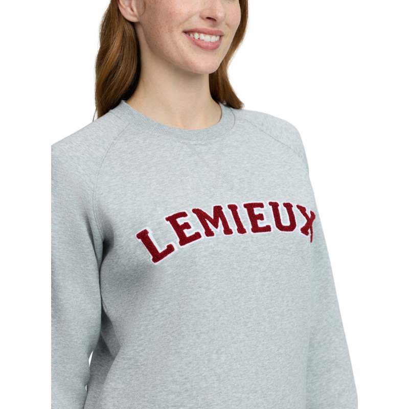 LeMieux Vida Varsity Crew Sweat - Grey Marl-2