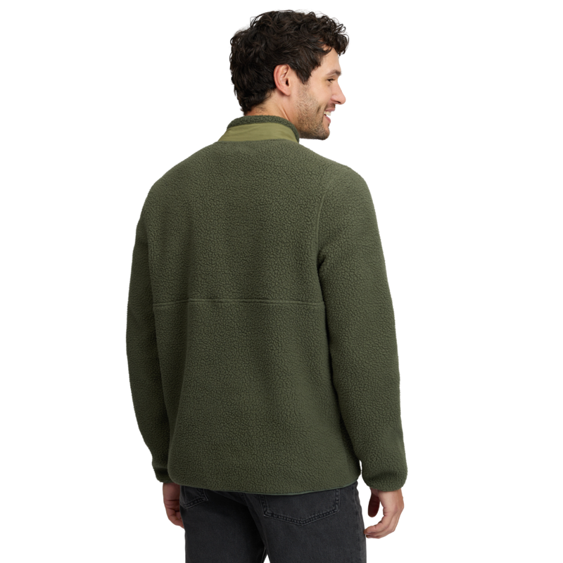 LeMieux Men's Borg Half Zip Sweat - Olive-2