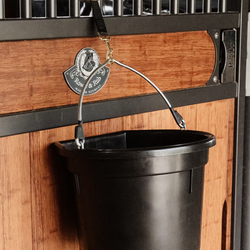 Grooming Deluxe Flat Back Water Bucket 18L - Black-3