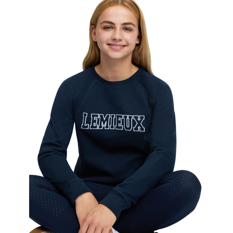 LeMieux Young Rider Shay Varsity Crew - Navy-5