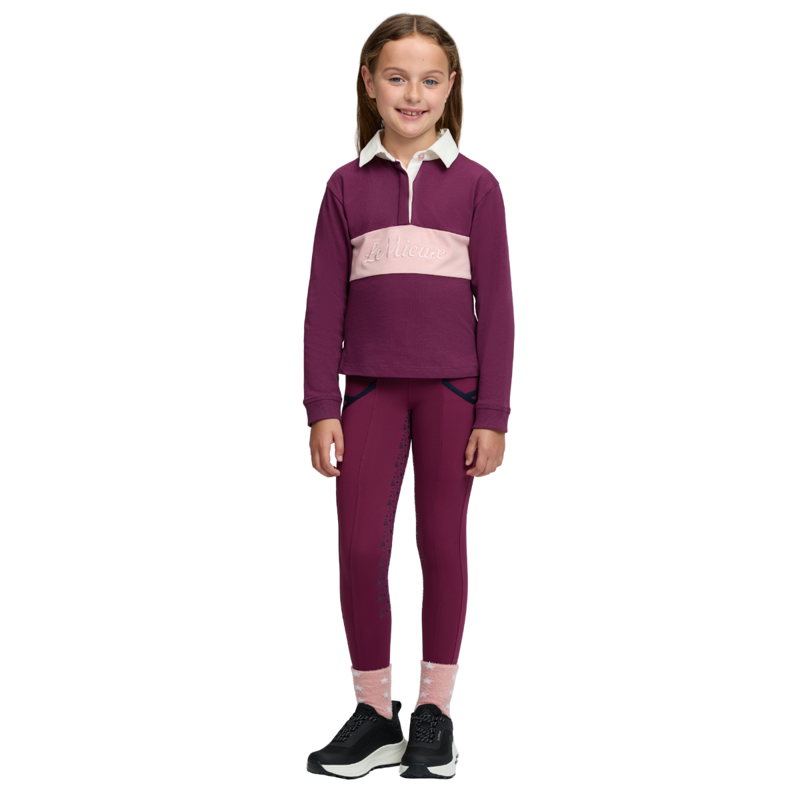 LeMieux Mini Roman Rugby Shirt - Blackberry-7