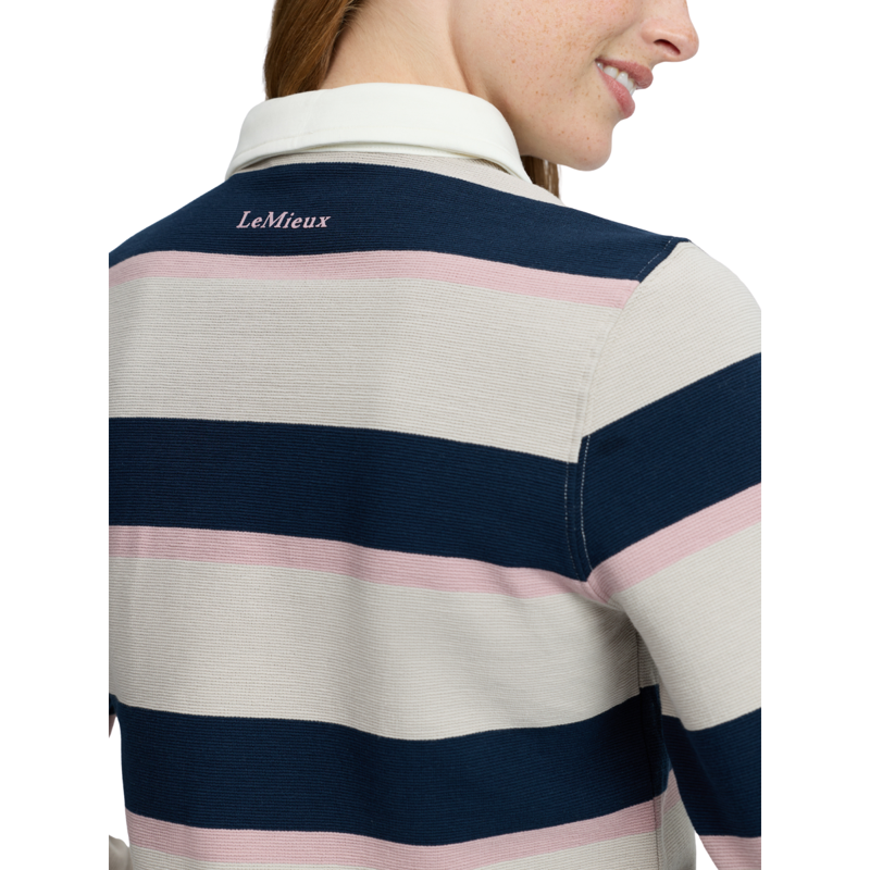 LeMieux Sloane Stripe Rugby Shirt - Stone-4