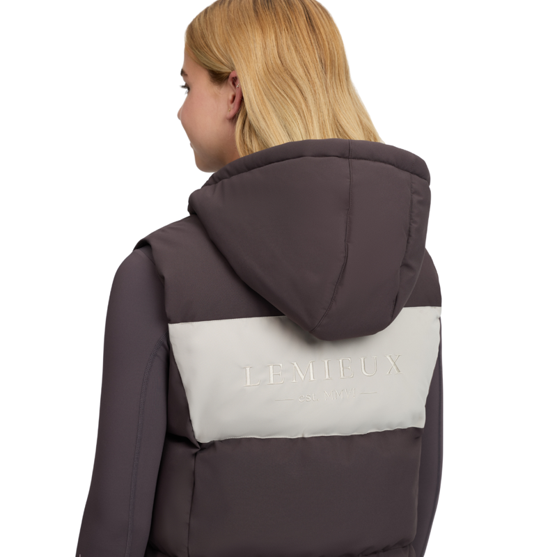 LeMieux Young Rider Joey Hooded Gilet - Cocoa-6