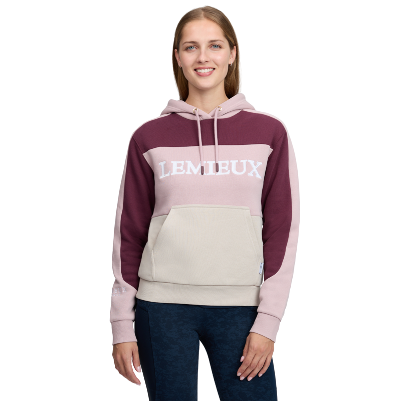 LeMieux Kadie Colour Block Hoodie - Wild Rose-1