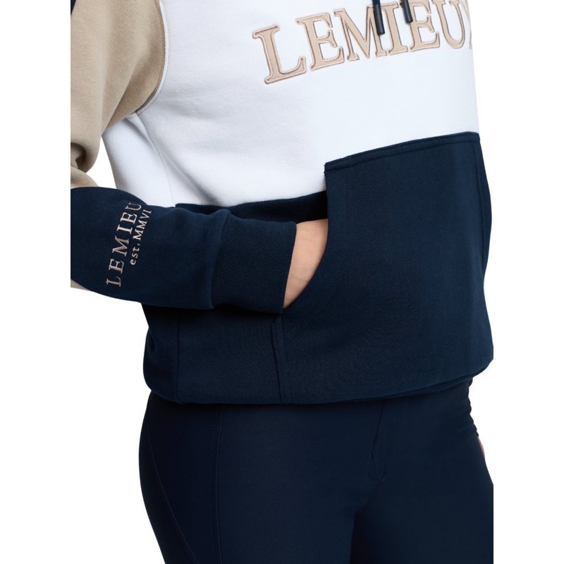 LeMieux Kadie Colour Block Hoodie - Navy-4