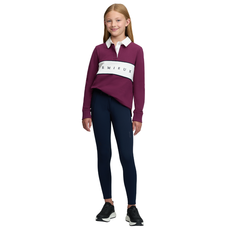 LeMieux Young Rider Riley Rugby Shirt - Blackberry-3