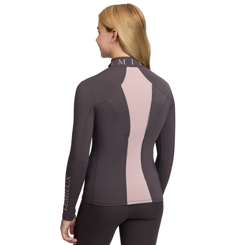 LeMieux Young Rider Mia Mesh Base Layer - Cocoa-3