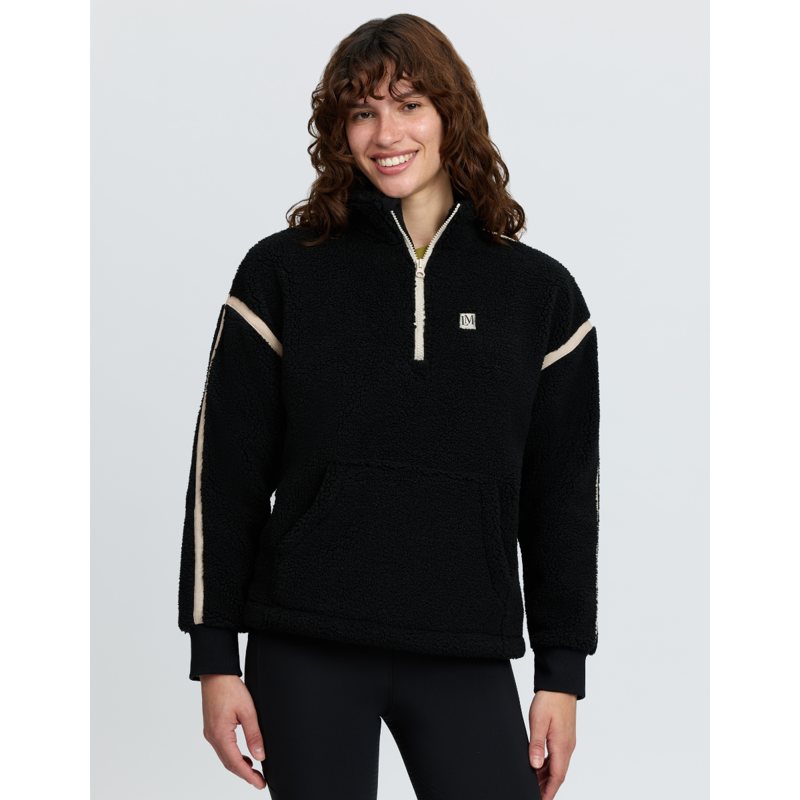 LeMieux Avery Teddy Quarter Zip Fleece - Black-1