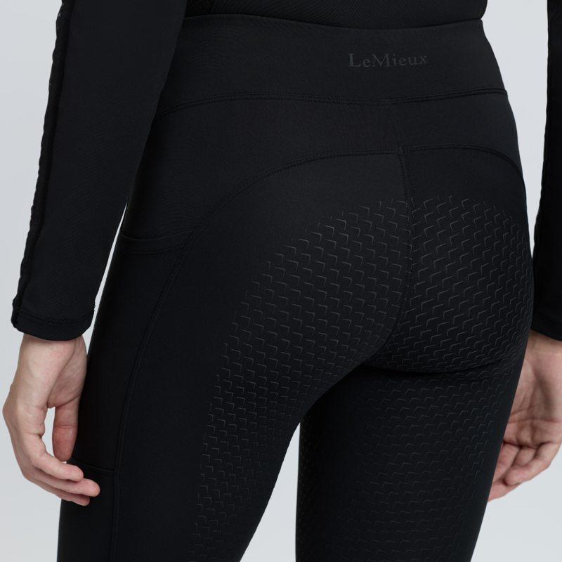 LeMieux Natalie Brushed Pull On Riding Tight - Black-2