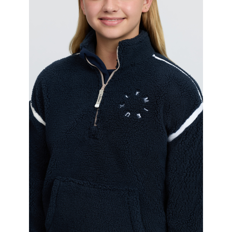 LeMieux Young Rider Jody Teddy Fleece - Navy-3
