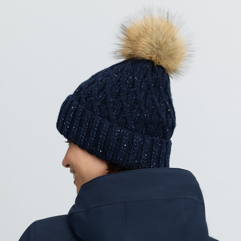 LeMieux Bernie Sequin Beanie - Navy-3
