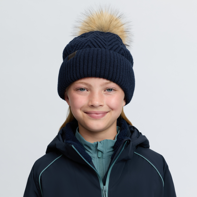 LeMieux Clara Knit Beanie - Navy-3