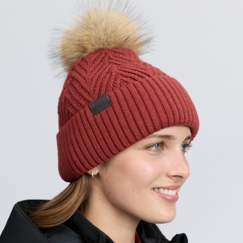 LeMieux Clara Knit Beanie - Russet-3