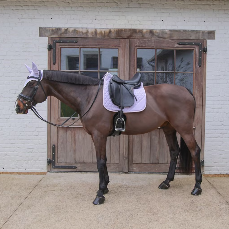 Kentucky Softshell Onion Quilt Dressage Saddlepad Full - Light Purple/Light Rose-3
