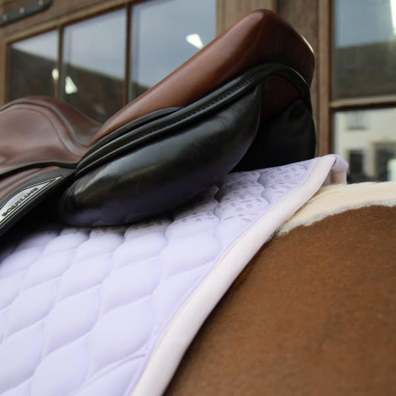 Kentucky Softshell Onion Quilt Jumping Saddlepad Full - Light Purple/Light Rose-3