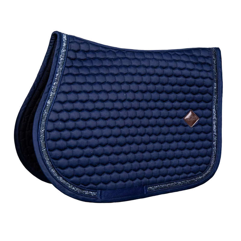 Kentucky Glitter Band Jumping Saddlepad - Navy-3