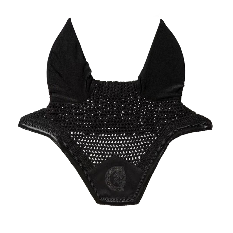 Kentucky Glitter Sparkling Wellington Fly Veil Full - Black-3