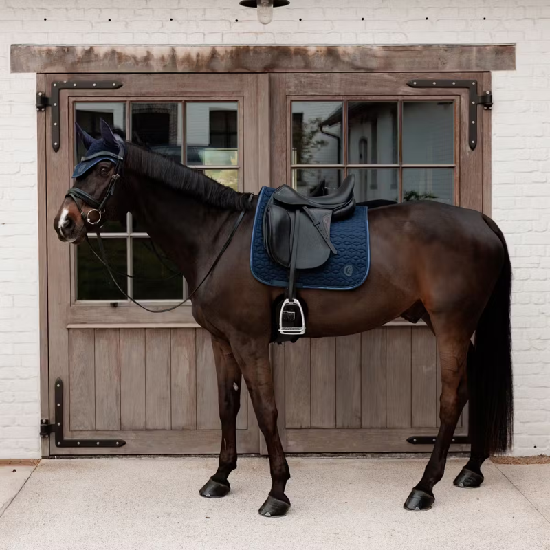 Kentucky Glitter Sparkling Dressage Saddlepad Full - Navy-3