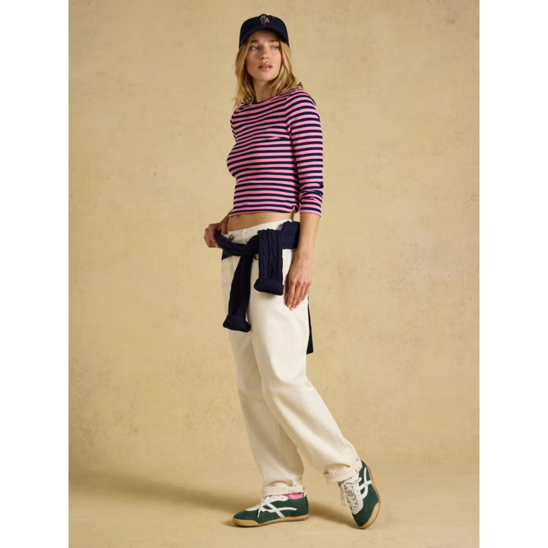 Joules Ladies Sophie T-Shirt - Navy/Pink-5