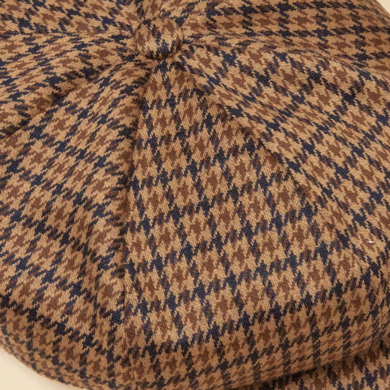 Joules Ladies Elvaston Hat - Neutral Houndstooth-3