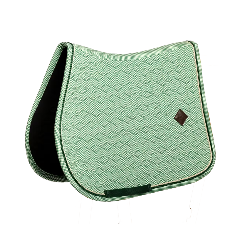 Kentucky Velvet Chess Printing Jumping Saddlepad - Green-3