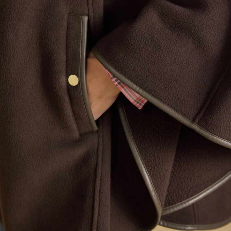 Joules Ladies Heritage Cape - Chocolate Brown-3