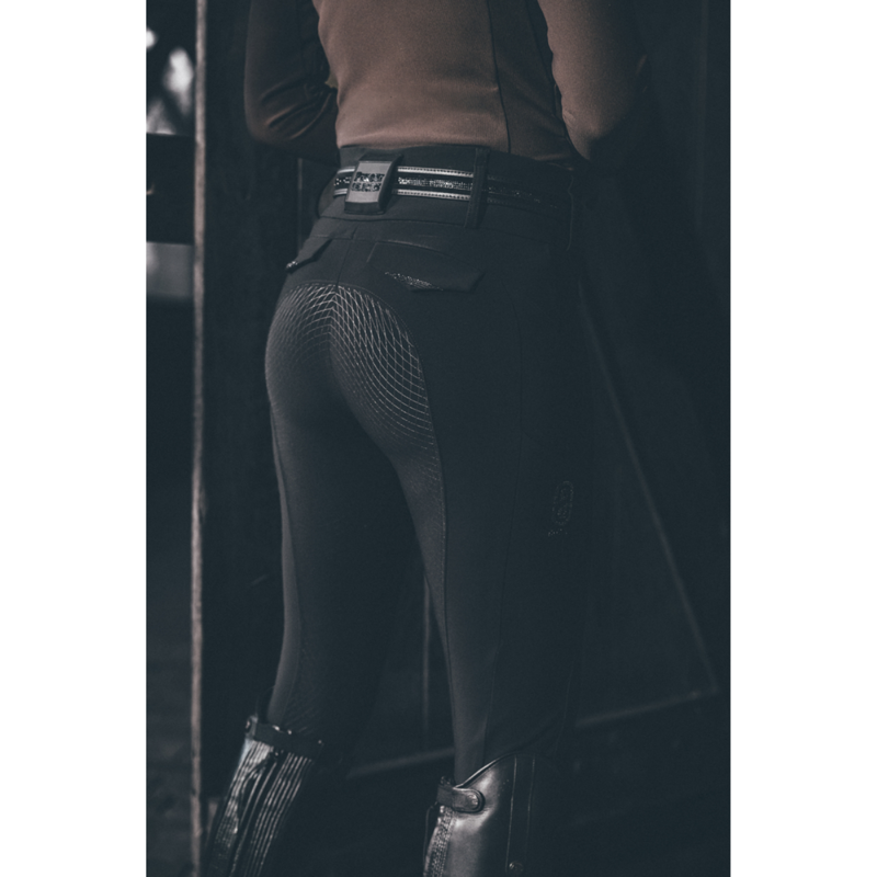 Pikeur Ladies Cantira Matrix GripTec Breeches - Black-3