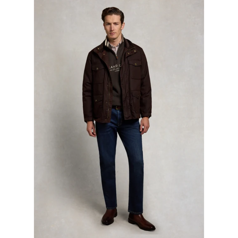 Holland Cooper Men's Heritage Quarter Zip Sweat - Bournville-3