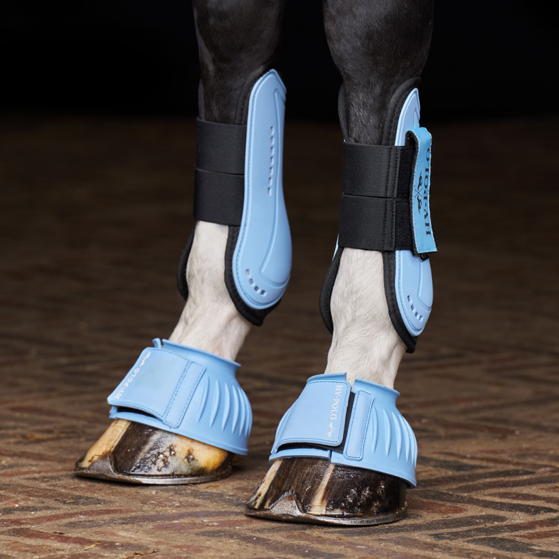 HV Polo Classic Tendon and Fetlock Boot Set - Powder Blue-3