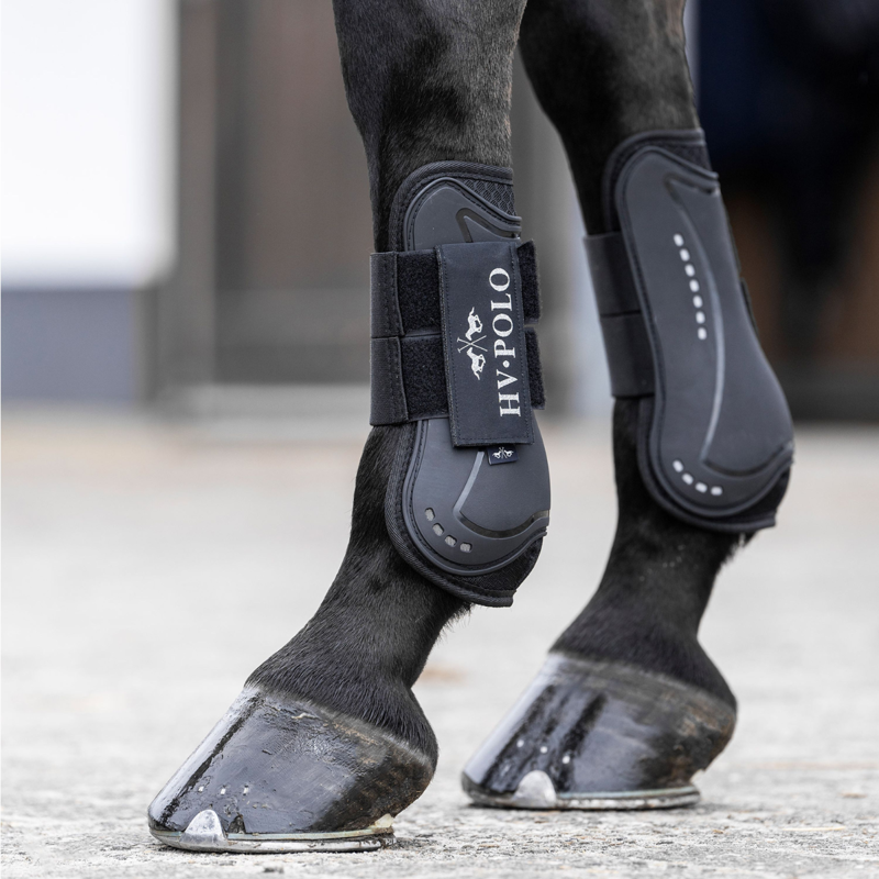 HV Polo Classic Tendon and Fetlock Boot Set - Black-3