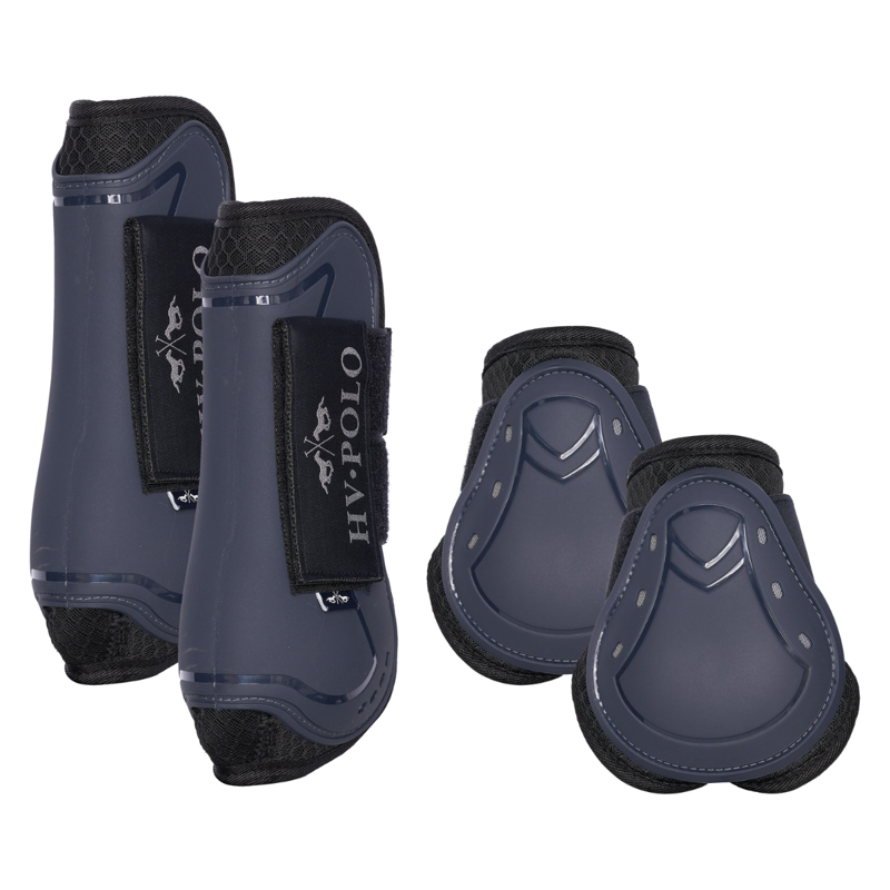HV Polo Classic Tendon and Fetlock Boot Set - Navy-3
