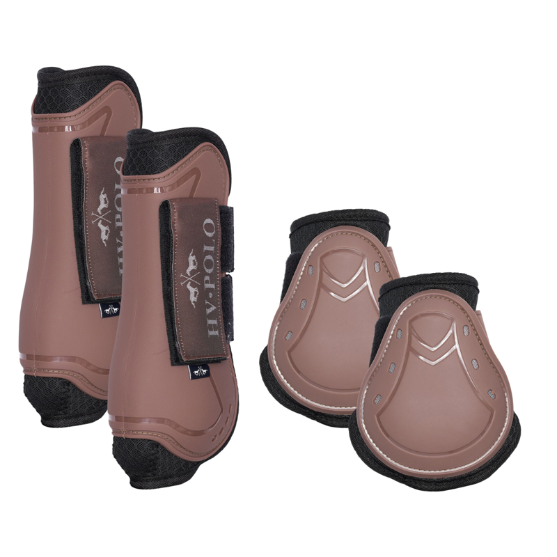 HV Polo Classic Tendon and Fetlock Boot Set - Espresso-3
