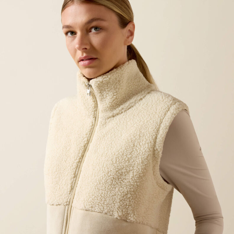 Ariat Women's Laviolette Full Zip Vest - Almond Milk-3