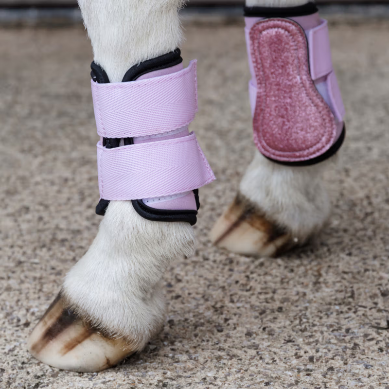 Kentucky Shetland Brushing Boots - Old Rose-1