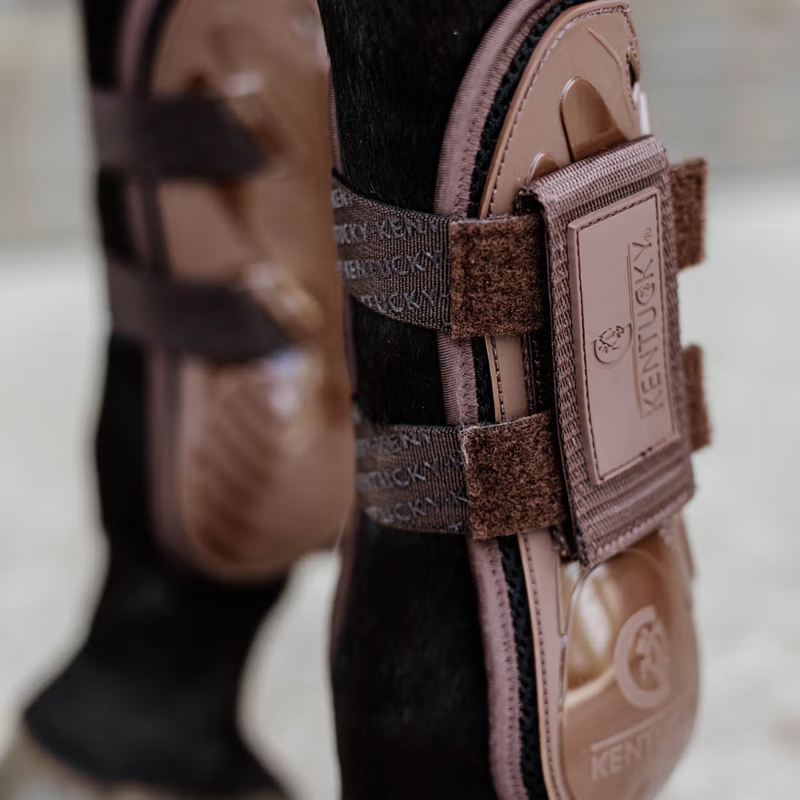 Kentucky Velcro Tendon Boots - Brown-3