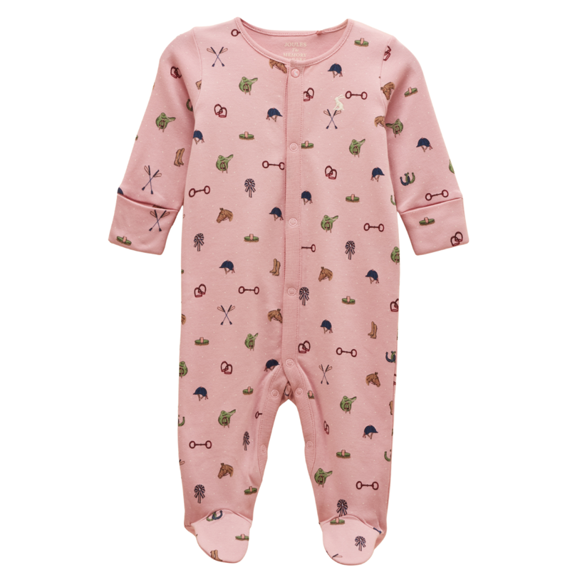 Joules Razamataz Babygrow - Pink Horse