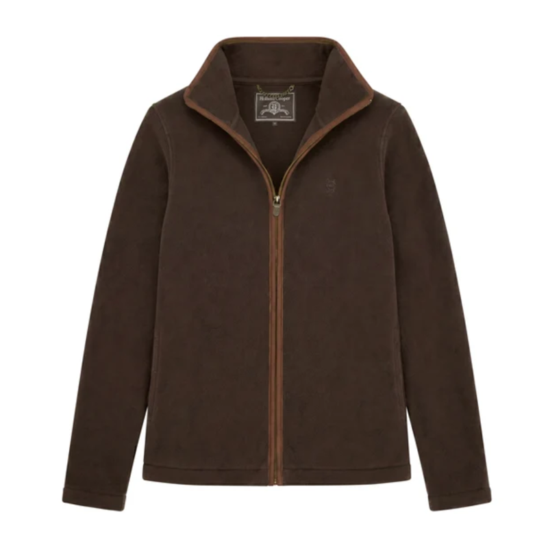 Holland Cooper Country Fleece Jacket - Chocolate-3